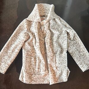 Oversized Fur Coat- Leopard Cream/Brown